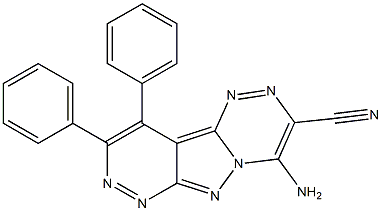 4-amino-9,10-diphenylpyridazino[3',4':3,4]pyrazolo[5,1-c][1,2,4]triazine-3-carbonitrile