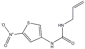 N-allyl-N'-(5-nitro-3-thienyl)urea Struktur