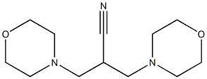 3-morpholino-2-(morpholinomethyl)propanenitrile,,结构式