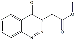 methyl 2-[4-oxo-1,2,3-benzotriazin-3(4H)-yl]acetate,,结构式