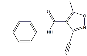 3-cyano-5-methyl-N-(4-methylphenyl)-4-isoxazolecarboxamide