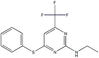 N-ethyl-4-(phenylsulfanyl)-6-(trifluoromethyl)-2-pyrimidinamine 结构式