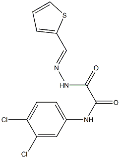 N1-(3,4-dichlorophenyl)-2-oxo-2-[2-(2-thienylmethylidene)hydrazino]acetamide|