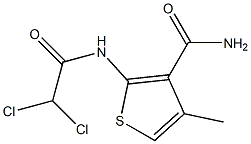 2-[(2,2-dichloroacetyl)amino]-4-methylthiophene-3-carboxamide Struktur