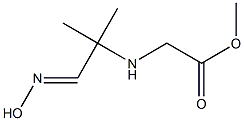 methyl 2-{[2-(hydroxyimino)-1,1-dimethylethyl]amino}acetate Structure