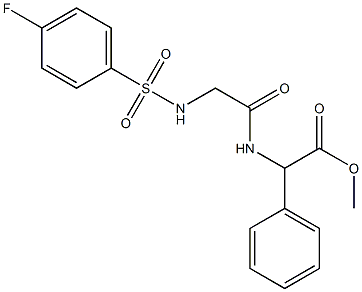 methyl 2-[(2-{[(4-fluorophenyl)sulfonyl]amino}acetyl)amino]-2-phenylacetate