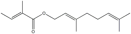 3,7-dimethylocta-2,6-dienyl 2-methylbut-2-enoate