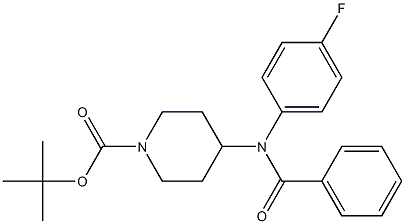 tert-butyl 4-(benzoyl-4-fluoroanilino)tetrahydro-1(2H)-pyridinecarboxylate,,结构式