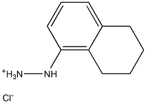 2-(5,6,7,8-tetrahydro-1-naphthalenyl)hydrazinium chloride 化学構造式