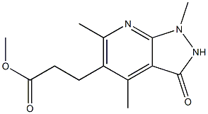 methyl 3-(1,4,6-trimethyl-3-oxo-2,3-dihydro-1H-pyrazolo[3,4-b]pyridin-5-yl)propanoate