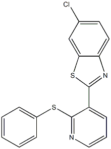 6-chloro-2-[2-(phenylsulfanyl)-3-pyridinyl]-1,3-benzothiazole