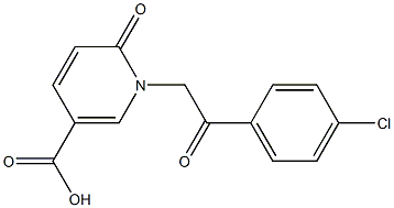 1-[2-(4-chlorophenyl)-2-oxoethyl]-6-oxo-1,6-dihydro-3-pyridinecarboxylic acid