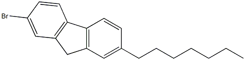 2-bromo-7-heptyl-9H-fluorene Structure