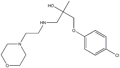 1-(4-chlorophenoxy)-2-methyl-3-[(2-morpholinoethyl)amino]-2-propanol