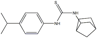 N-bicyclo[2.2.1]hept-2-yl-N'-(4-isopropylphenyl)thiourea Structure