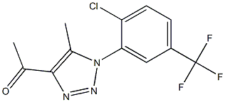 1-{1-[2-chloro-5-(trifluoromethyl)phenyl]-5-methyl-1H-1,2,3-triazol-4-yl}ethan-1-one