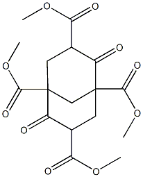 tetramethyl 2,6-dioxobicyclo[3.3.1]nonane-1,3,5,7-tetracarboxylate 化学構造式