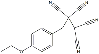 3-(4-ethoxyphenyl)cyclopropane-1,1,2,2-tetracarbonitrile,,结构式