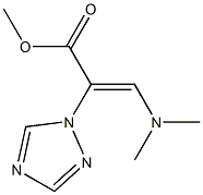 methyl 3-(dimethylamino)-2-(1H-1,2,4-triazol-1-yl)acrylate,,结构式