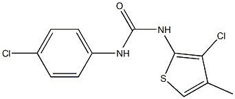 N-(3-chloro-4-methyl-2-thienyl)-N'-(4-chlorophenyl)urea Structure