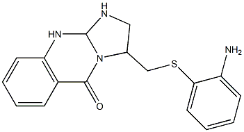 3-{[(2-aminophenyl)sulfanyl]methyl}-2,3,10,10a-tetrahydroimidazo[2,1-b]quinazolin-5(1H)-one|