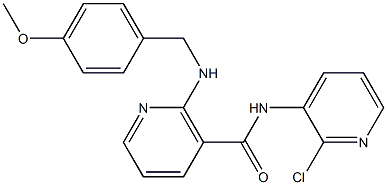 N-(2-chloro-3-pyridinyl)-2-[(4-methoxybenzyl)amino]nicotinamide Structure