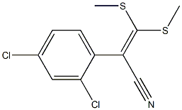 2-(2,4-dichlorophenyl)-3,3-di(methylthio)acrylonitrile Structure