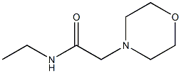 N-ethyl-2-morpholinoacetamide 化学構造式