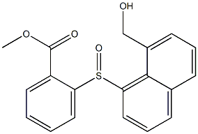 methyl 2-{[8-(hydroxymethyl)-1-naphthyl]sulfinyl}benzoate|