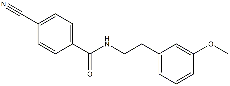 4-cyano-N-(3-methoxyphenethyl)benzenecarboxamide 结构式