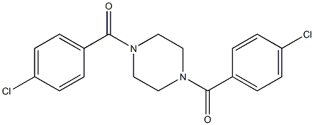 [4-(4-chlorobenzoyl)piperazino](4-chlorophenyl)methanone,,结构式