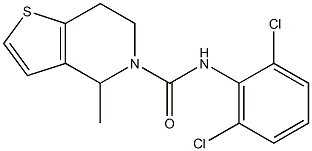 N5-(2,6-dichlorophenyl)-4-methyl-4,5,6,7-tetrahydrothieno[3,2-c]pyridine-5-carboxamide Struktur