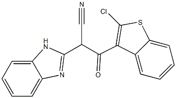 2-(1H-benzo[d]imidazol-2-yl)-3-(2-chlorobenzo[b]thiophen-3-yl)-3-oxopropanenitrile|