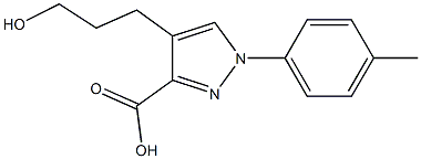 4-(3-hydroxypropyl)-1-(4-methylphenyl)-1H-pyrazole-3-carboxylic acid