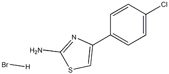 4-(4-chlorophenyl)-1,3-thiazol-2-amine hydrobromide,,结构式