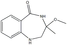 3-methoxy-3-methyl-2,3,4,5-tetrahydro-1H-1,4-benzodiazepin-5-one Struktur