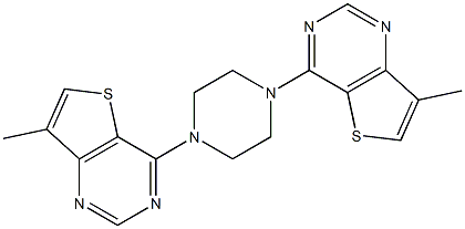  7-methyl-4-[4-(7-methylthieno[3,2-d]pyrimidin-4-yl)piperazino]thieno[3,2-d]pyrimidine