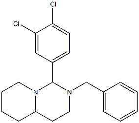 2-benzyl-1-(3,4-dichlorophenyl)perhydropyrido[1,2-c]pyrimidine Structure