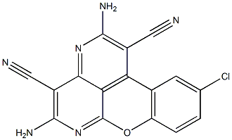 2,5-diamino-10-chlorochromeno[4,3,2-de][1,6]naphthyridine-1,4-dicarbonitrile
