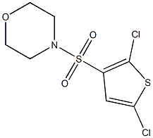 4-[(2,5-dichloro-3-thienyl)sulfonyl]morpholine 化学構造式