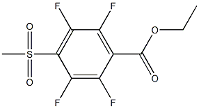 ethyl 2,3,5,6-tetrafluoro-4-(methylsulfonyl)benzoate Structure