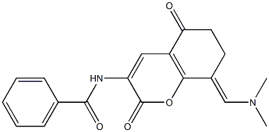 N-{8-[(E)-(dimethylamino)methylidene]-2,5-dioxo-5,6,7,8-tetrahydro-2H-chromen-3-yl}benzenecarboxamide|