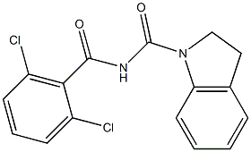 N1-(2,6-dichlorobenzoyl)indoline-1-carboxamide Struktur