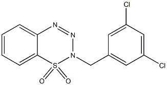 2-(3,5-dichlorobenzyl)-1lambda~6~,2,3,4-benzothiatriazine-1,1(2H)-dione Structure