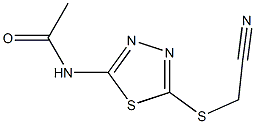 N1-{5-[(cyanomethyl)thio]-1,3,4-thiadiazol-2-yl}acetamide Structure