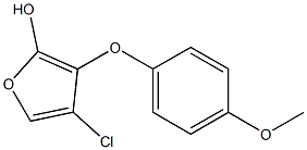 4-chloro-3-(4-methoxyphenoxy)furan-2-ol,,结构式