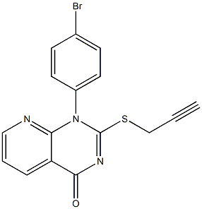  1-(4-bromophenyl)-2-(prop-2-ynylthio)-1,4-dihydropyrido[2,3-d]pyrimidin-4-one