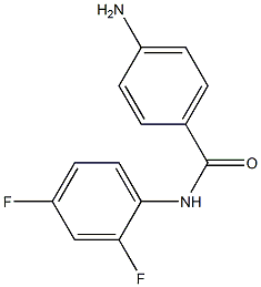 4-amino-N-(2,4-difluorophenyl)benzenecarboxamide Struktur