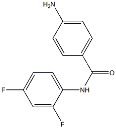 4-amino-N-(2,4-difluorophenyl)benzenecarboxamide,,结构式