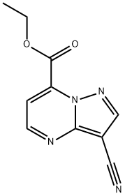3-シアノピラゾロ[1,5-a]ピリミジン-7-カルボン酸エチル 化学構造式